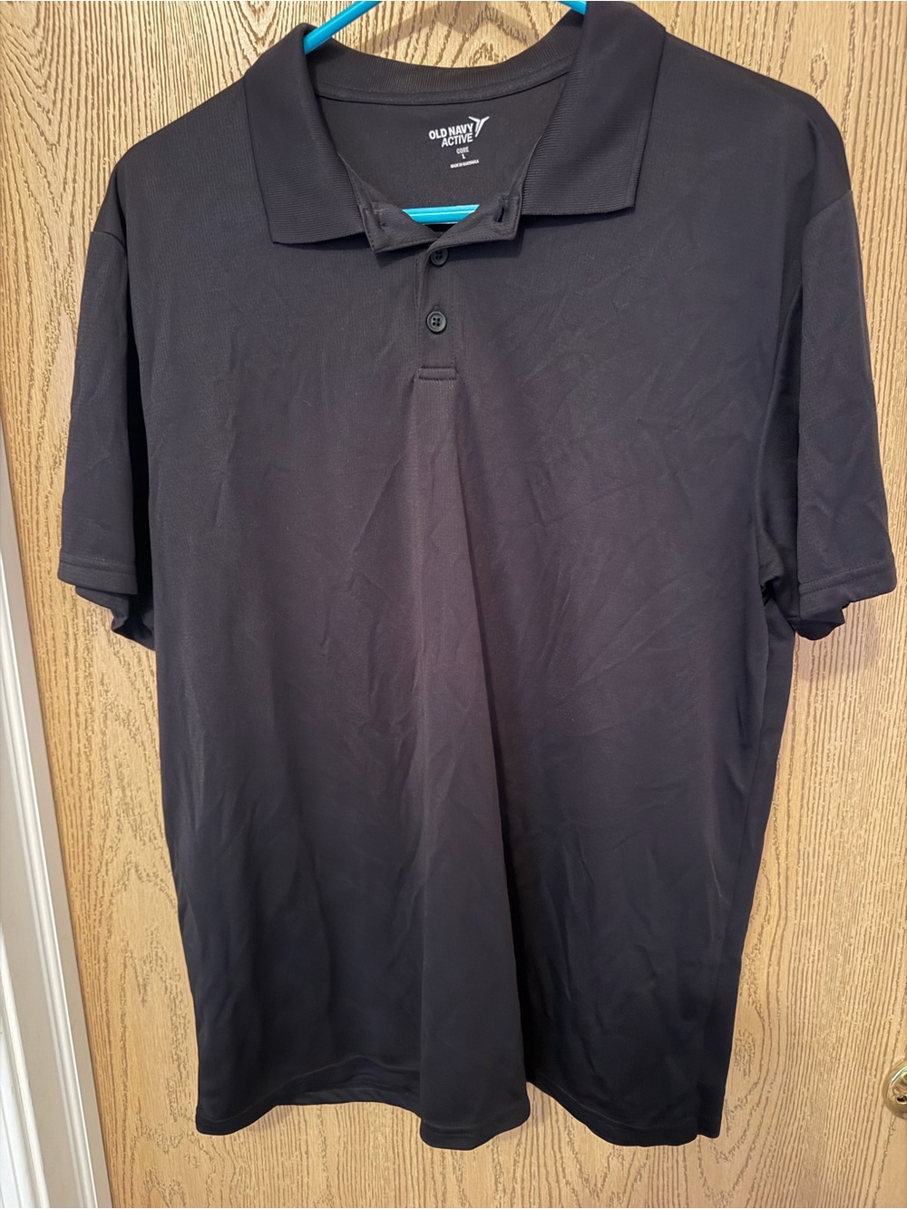 Old Navy Black Men's Short-Sleeve Polo